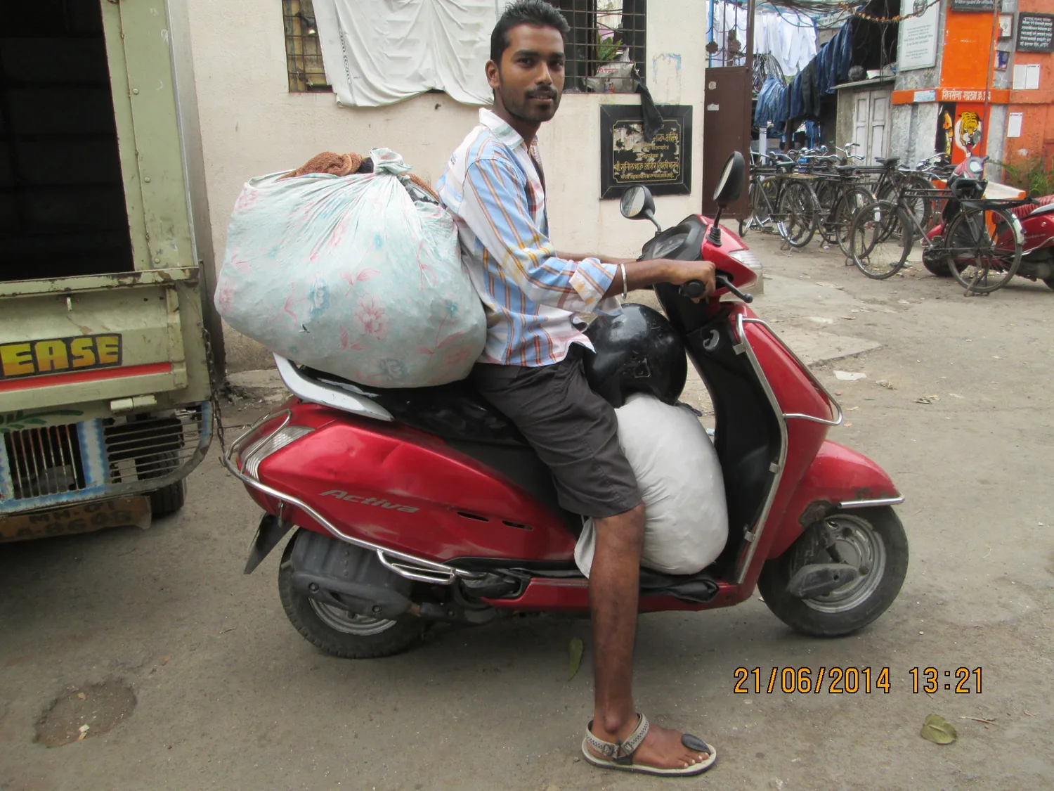 Representative laundry pickup and delivery service