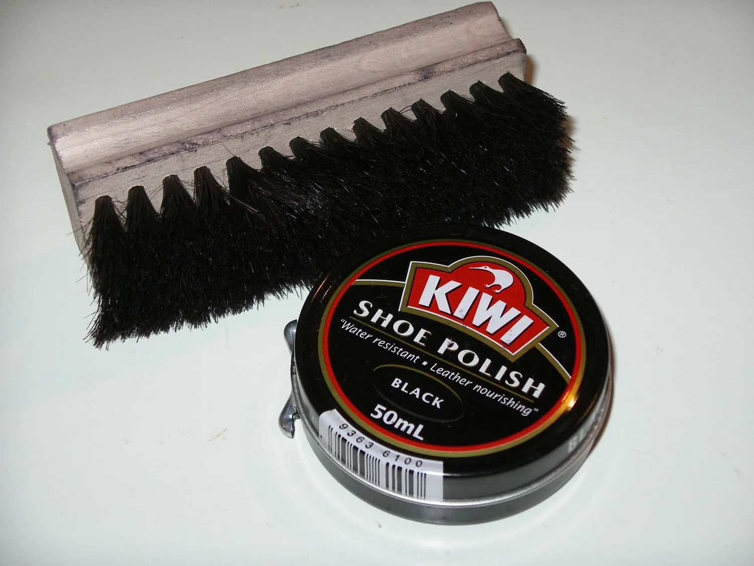 Representative shoe-care tools and polish